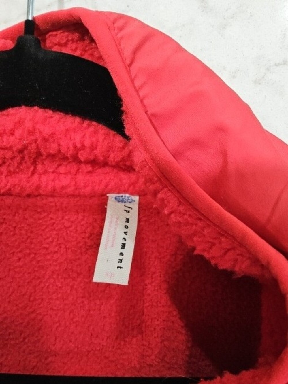 Free People Coral Pink Sherpa Zip & Snap Jacket - Picture 2 of 2